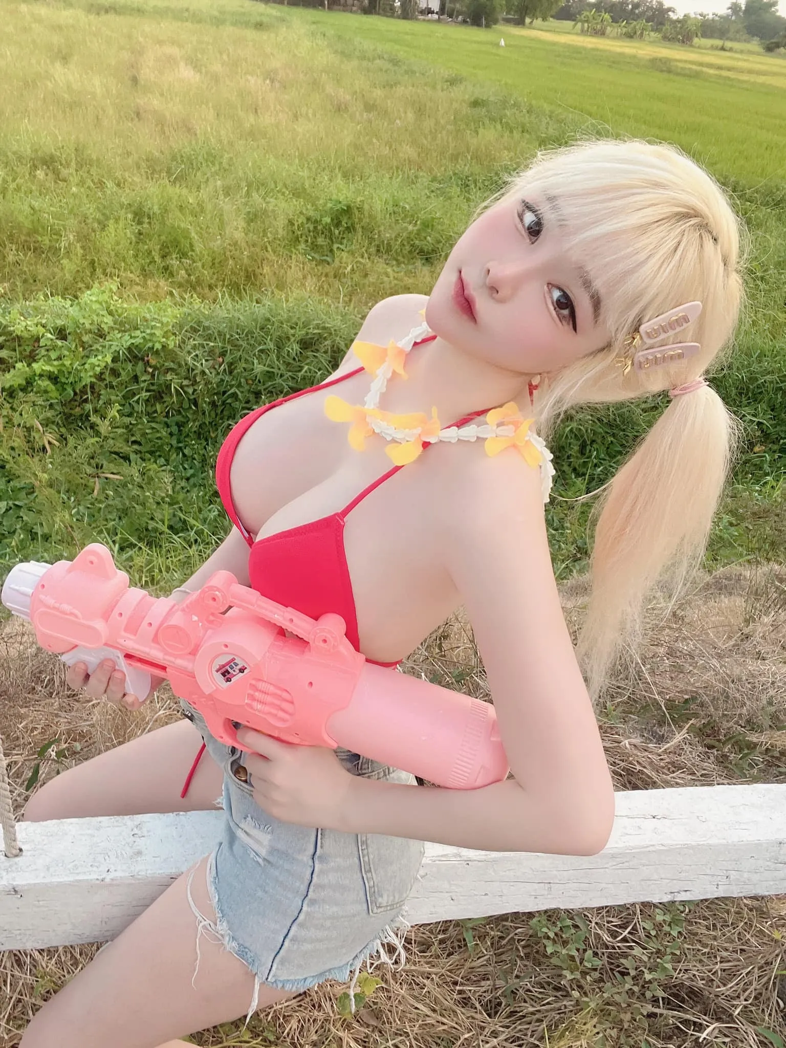 แป้งสามป๋องซาว เน็ตไอดอลสาวจากอุดร ขาว สวย มาแนวเซ็กซี่ใสๆ 18+ 42