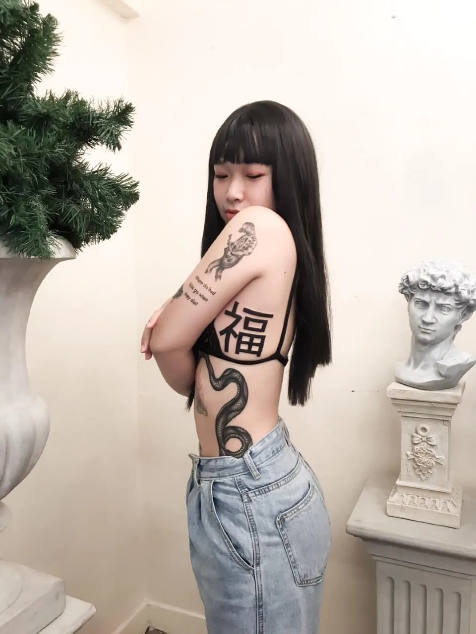โอปอล์ Onlyfans หรือ โอปอล์จุ๊ป เน็ตไอดอลรอยสักเซ็กซี่ ผลงานเร้าใจ 2